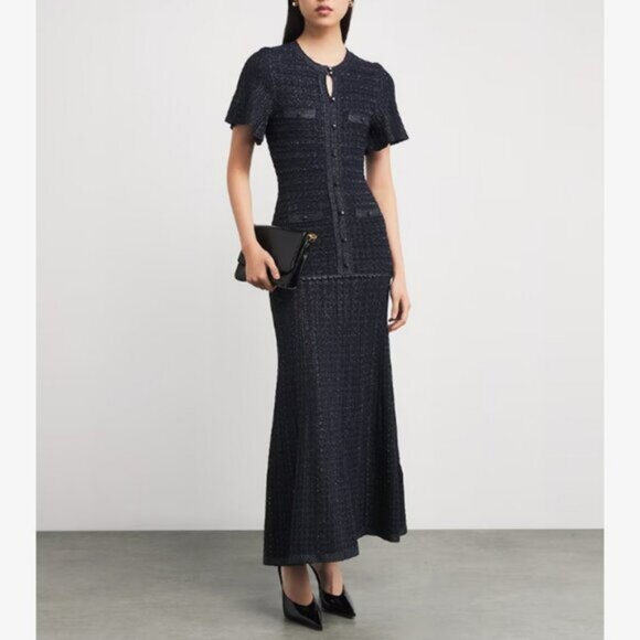 Sandro Dresses & Skirts - Sandro Paris Knitted Rhinestone Maxi Dress